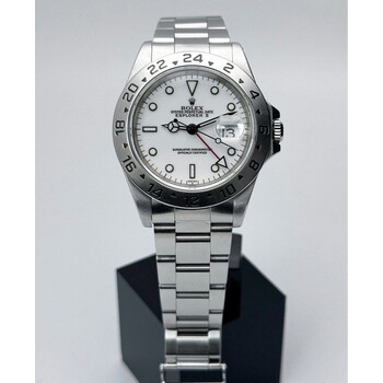 40mm • 1999 Rolex Explorer 2 White Polar “Swiss” Only ref.16570 cal.3185 GMT
